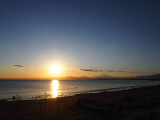 2022.10 Katase beach with Mt.Fuji